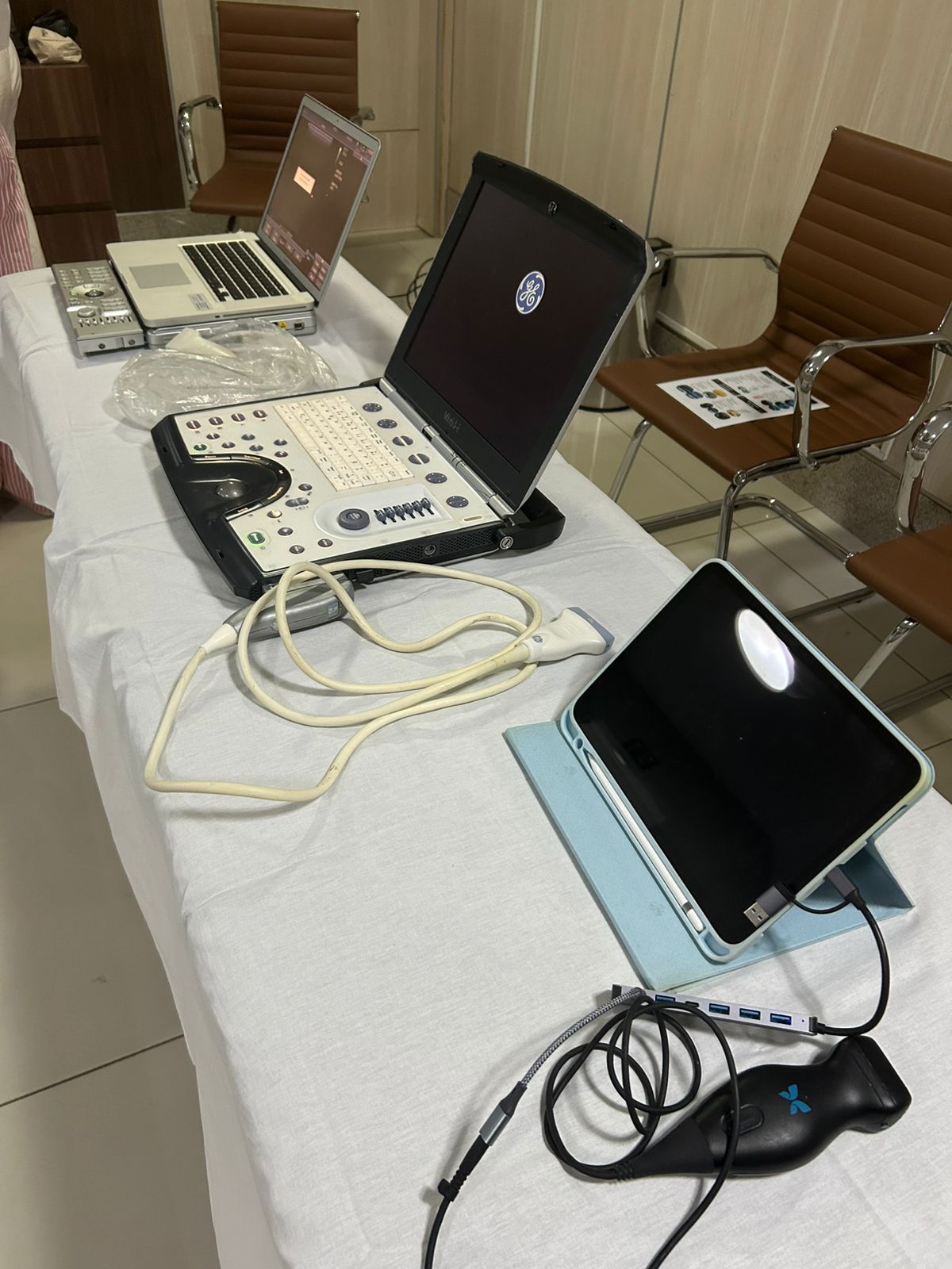Aluno realizando treinamento prático